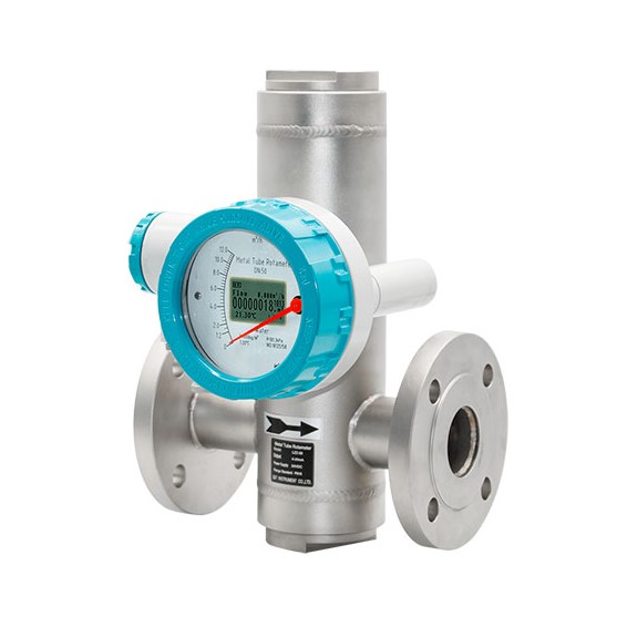 Horizontal Display Metal Tube Rotameter | QTLZ Table 1: Horizontal Display Metal Tube Rotameter Data Sheet Measuring range Water (20℃) 16~150000 l/h. Air (0.1013MPa 20℃) 0.5~4000 m3/h. Range ratio 10:1 (Special type 20:1). Accuracy class 2.5 (Special type 1.5% or 1.0%). Working pressure DN15~DN50 PN16 (Special type 2.5MPa). DN80~DN150 PN10 (Special type 1.6MPa). Pressure rating of jacket 1.6MPa. Medium temperature Normalised type -80℃~+220℃. High-temperature type 300℃. Lined with FEP type ≤85℃. Ambient temperature -40℃~+120℃ (Remote display without LCD≤85℃). (Remote display with LCD≤70℃). Dielectric viscosity 1/4” NPT, 3/8” NPT 1/2” NPT≤5mPa.s 3/4” NPT,1” NPT ≤250mPa.s Output Standard signal: two-wire system 4 ~ 20mA (with HART communication) Standard signal: three-wire system 0 ~ 10mA Alarm signal:1.Two-way relay output 2. One-way or two-approach switches Pulse signal output: 0-1KHz isolated output Process connection Standard type:24VDC±20% AC type:220VAC(85~265VAC) (optional) Connection mode Flange Thread Tri-clamp Levels of protection IP65/IP67. Ex-mark Intrinsically safe: ExiaIICT3~6. Exd type: ExdIICT4~6. Table 2: Horizontal Display Metal Tube Rotameter Flow Range Calibre (mm) Work number Flow range Pressure loss kpa Water L/h Air m3/h Water Kpa Air Normal type Anti-corrosion type Normal type Anti-corrosion type Normal type Anti-corrosion type 15 1A 2.5~25 -- 0.07~0.7 6.5 - 7.1 1B 4.0~40 2.5~25 0.11~1.1 6.5 5.5 7.2 1C 6.3~63 4.0~40 0.18~1.8 6.6 5.5 7.3 1D 10~100 6.3~63 0.28~2.8 6.6 5.6 7.5 1E 16~160 10~100 0.48~4.8 6.8 5.6 8.0 1F 25~250 16~160 0.7~7.0 7.0 5.8 10.8 1G 40~400 25~250 1.0~10 8.6 6.1 10.0 1H 63~630 40~400 1.6~16 11.1 7.3 14.0 25 2A 100~1000 63~630 3~30 7.0 5.9 7.7 2B 160~1600 100~1000 4.5~45 8.0 6.0 8.8 2C 250~2500 160~1600 7~70 10.8 6.8 12.0 2D 400~4000 250~2500 11~110 15.8 9.2 19.0 40 4A 500~5000 300~3000 12~120 10.8 8.6 9.8 4B 600~6000 350~3500 16~160 12.6 10.4 16.5 50 5A 630~6300 400~4000 18~180 8.1 6.8 8.6 5B 1000~10000 630~6300 25~250 11.0 9.4 10.4 5C 1600~16000 1000~10000 40~400 17.0 14.5 15.5 80 8A 2500~25000 1600~16000 60~600 8.1 6.9 12.9 8B 4000~40000 2500~25000 80~800 9.5 8.0 18.5 100 10A 6300~63000 4000~40000 100~1000 15.0 8.5 19.2 150 15A 20000~100000 -- 600~3000 19.2 -- 20.3 Table 3: Horizontal Display Metal Tube Rotameter Model Selection QTLZ X X X X X X X X X Indicator Code Local indicator Z LCD indicator with output D Nominal diameter Code DN15 -15 DN20 -20 DN25 -25 DN40 -40 DN50 -50 DN80 -80 DN100 -100 DN150 -150 Structure Code Bottom-top / Left-right (horizontal) H1 Right-left (horizontal) H2 Side-side AA Bottom -side LA Thread connection S Tri-clamp M Body material Code 304SS R4 316LSS R6L Hastelloy C Hc4 Titanium Ti Liner F46(PTFE) F Monel M Indicator type Code Iinear indicator(pointer indication) M7 Nonlinear indicator(LCD Display) M9 Combination function(only for LCD display) Code 24VDC with 4~20mA output S 24VDC with HART communication Z Battery power D Additional function Code Measuring tube with thermal preservation/heat insulation jacket T Measure medium temperature higher than 120.C HT Ex-proof: Code With W Without N Alarm Code One alarm K1 Two alarm K2 None N Horizontal Display Metal Tube Rotameter QTLZ
