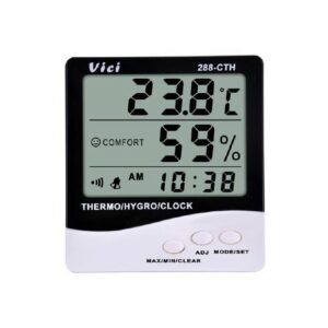 Indoor Thermometer-Hygrometer Clock 288-CTH